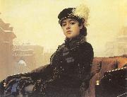 Kramskoy, Ivan Nikolaevich Portrait of a Woman china oil painting reproduction